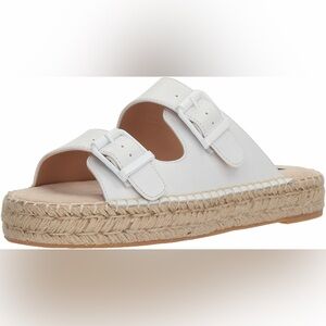 steven by steve madden white lapis sandals